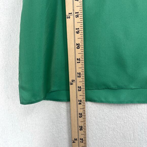 TIBI Silk Habutai Tank Top Womens 2 Green Tea Lightweight Layering NEW - Picture 15 of 16